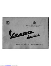 Douglas Vespa Sprint Operation And Maintenance