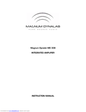 Magnum MD 308 Instruction Manual