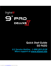 Digital2 Deluxe II D2-963G Quick Start Manual