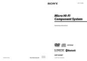 Sony CMT-DH5BT Operating Instructions Manual