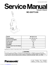 Panasonic MC-GG773-00 Service Manual