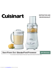 Cuisinart BFP-703A Series Instruction And Recipe Booklet