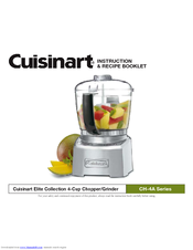 Cuisinart CH-4A Series Instruction/Recipe Booklet