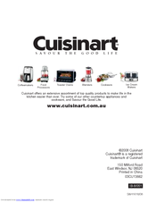 Cuisinart CEC-7A Instruction/Recipe Booklet