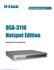 D-Link DSA-3110 Quick Installation Manual