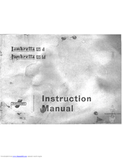 Lambretta 125 ld Instruction Manual