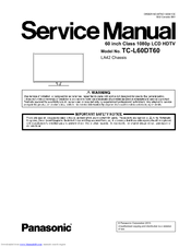 Panasonic TC-L60DT60 Serivce Manual