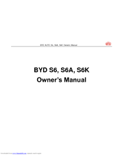 BYD S6A Owner's Manual