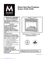 Majestic Fireplaces DV360 Operating Manual