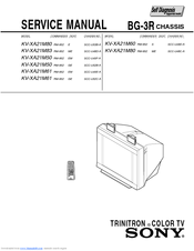 Sony KV-XA21M83 Service Manual