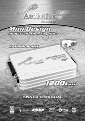 Audiopipe APMR-4080MIN Owner's Manual