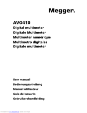 Megger AVO410 User Manual