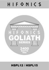 Hifonics Goliath HSPL12 User Manual