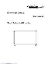 Christie 38-FP0002-01 Instruction Manual