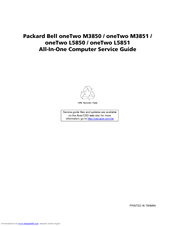 Packard Bell oneTwo L5850 Service Manual