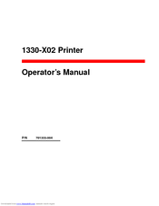 MTX 1330-X02 Operator's Manual