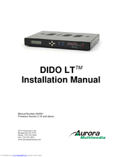 Aurora Multimedia DIDO LT Installation Manual