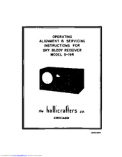 Hallicrafters S19-R Operating And Service Instructions