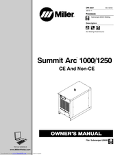 Miller Summit Arc 1250 Owner's Manual