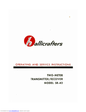 Hallicrafters SR-42 Operating And Service Instructions