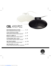 AKG CBL 410 PCC User Instructions