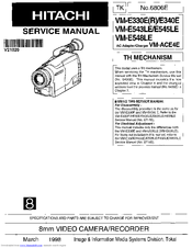 Hitachi VM-E330E Service Manual