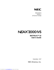 NEC MATWorX 32 User Manual