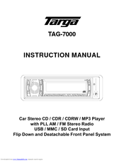 Targa TAG-7000 Instruction Manual