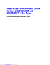 Intel SBCEGBESW10 CLI Manual