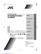 JVC XV-S60BK Instructions Manual