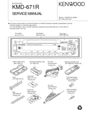 Kenwood KMD-671R Service Manual