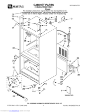 Maytag MFD2561HEQ14 Parts List