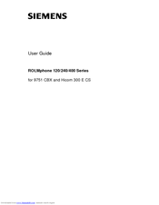 Siemens 120 Series User Manual