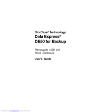 StorCase Technology Data Express DE50 for Backup User Manual