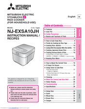 Mitsubishi Electric NJ-EXSA10JH Instruction Manual