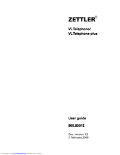 Tyco ZETTLER User Manual