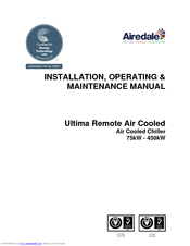 AIREDALE Ultima Remote Air Cooled Installation, Operating And Maintenance Manual