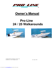 Pro-Line Boats 24 Walkarounds Owner's Manual