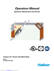 Halton Capture Jet KVC-WW Operator's Manual