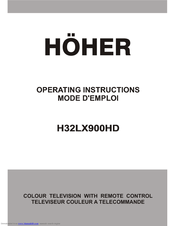 Hoher H32LX900HD Operating Instructions Manual