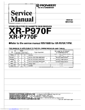 Pioneer XR-P970F Service Manual