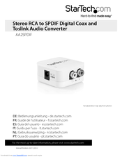 StarTech.com AA2SPDIF Operation Manual