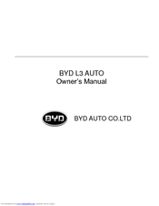 BYD L3 AUTO Owner's Manual