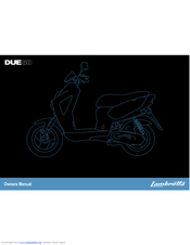 Lambretta DUE50 Owner's Manual