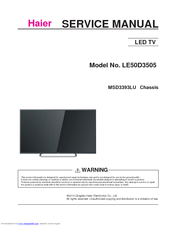 Haier LE50D3505 Service Manual