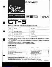 Pioneer CT-5 Service Manual