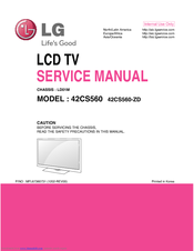 LG 47CS560 Service Manual