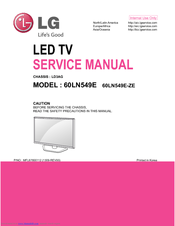 LG 60LN549E Service Manual