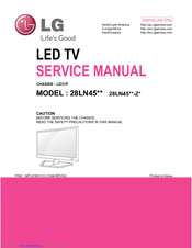 LG 28LN45 Series Service Manual