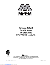 Mi-T-M MH-0125-RM10 Operator's Manual